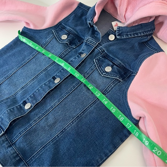 Fabkids Happy Face Sweatshirt Jean Jacket Girls size XL - Picture 7 of 7